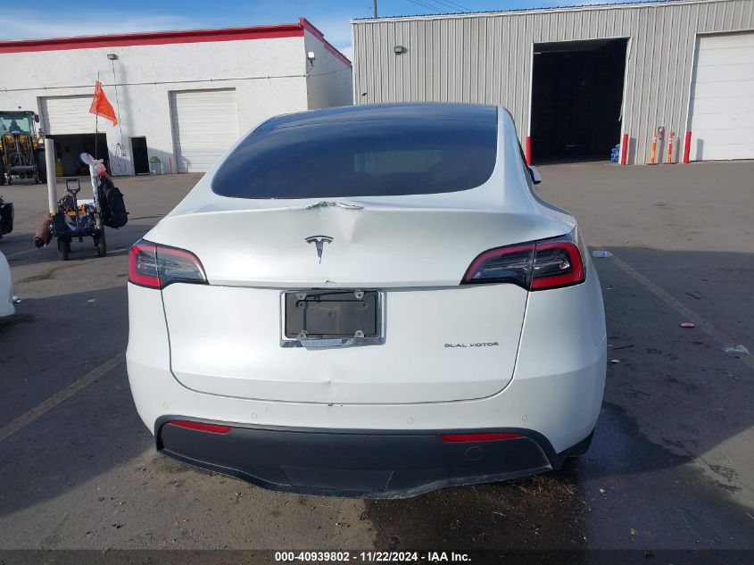 2021 Tesla Model Y Long Range Dual Motor All-Wheel Drive VIN: 5YJYGDEE3MF098586 Lot: 40939802