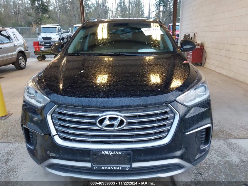 2017 Hyundai Santa Fe Se VIN: KM8SMDHF5HU233160 Lot: 40939833