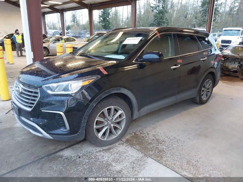 VIN KM8SMDHF5HU233160 2017 Hyundai Santa Fe, SE no.2