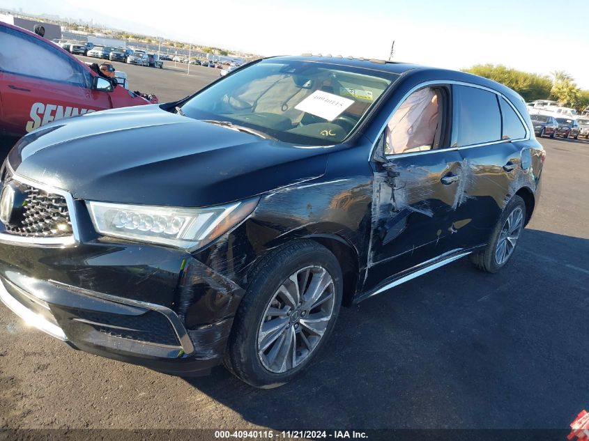 2017 Acura Mdx Technology Package VIN: 5FRYD3H55HB011578 Lot: 40940115