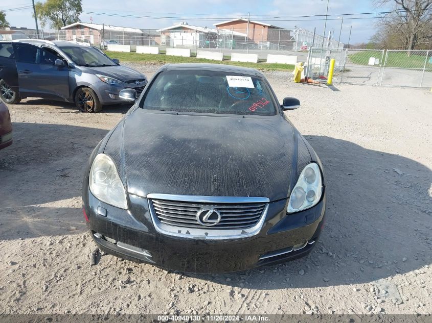 2008 Lexus Sc 430 VIN: JTHFN45Y489019562 Lot: 40940130