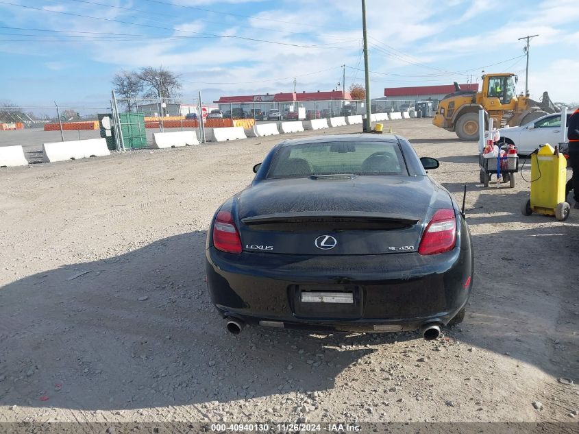 2008 Lexus Sc 430 VIN: JTHFN45Y489019562 Lot: 40940130