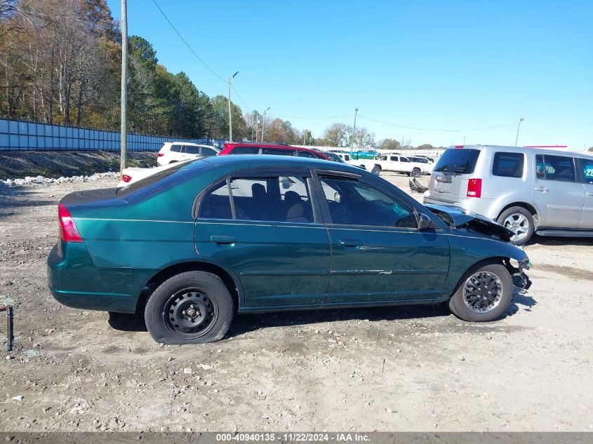 2002 Honda Civic Lx VIN: 1HGES16562L054995 Lot: 40940135