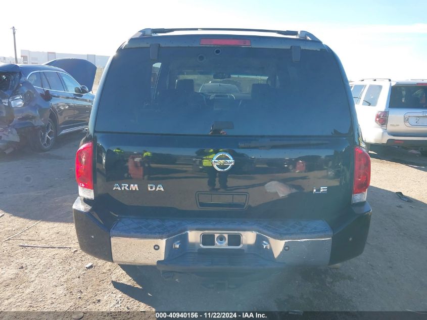 2007 Nissan Armada Le VIN: 5N1BA08A27N711002 Lot: 40940156