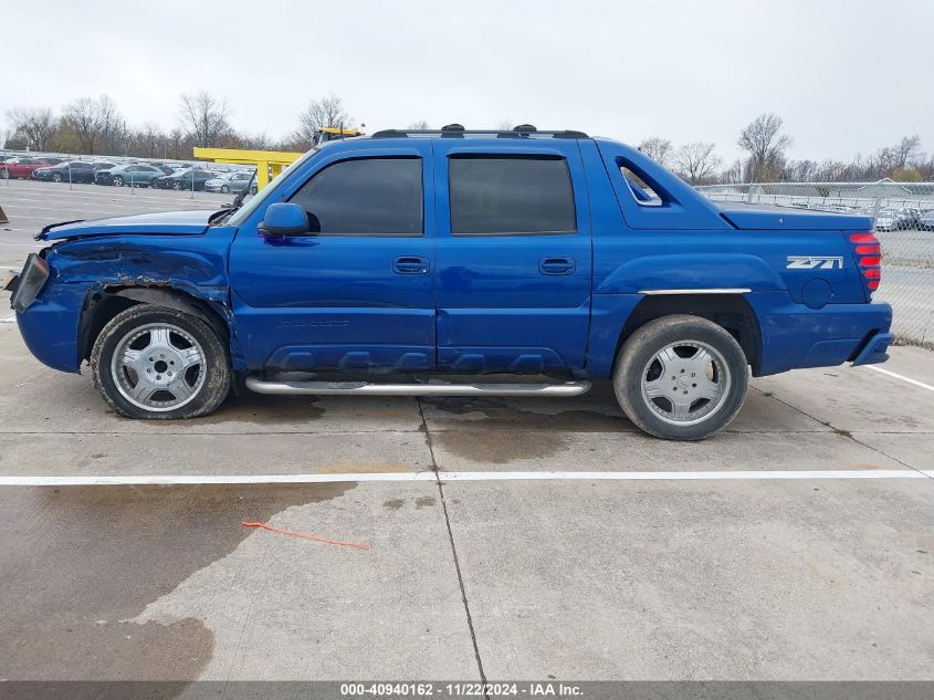 2003 Chevrolet Avalanche 1500 VIN: 3GNEK13T43G117910 Lot: 40940162