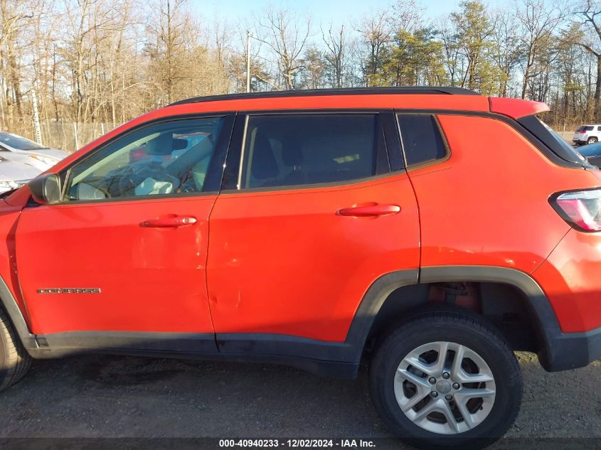 2018 Jeep Compass Sport 4X4 VIN: 3C4NJDAB4JT315690 Lot: 40940233