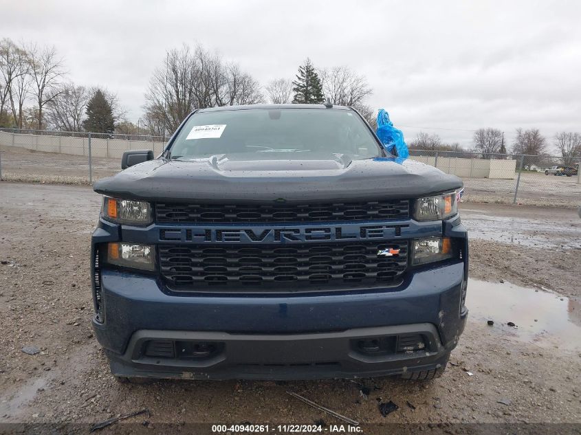 2021 Chevrolet Silverado 1500 4Wd Short Bed Custom VIN: 3GCPYBEK5MG134081 Lot: 40940261