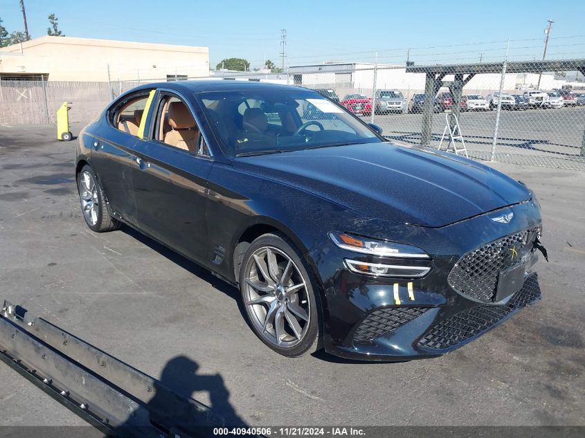 2022 Genesis G70 2.0T Rwd VIN: KMTG34TA5NU092337 Lot: 40940506