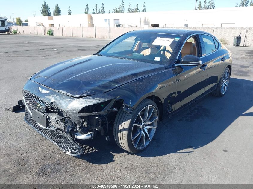 2022 GENESIS G70 2.0T RWD KMTG34TA5NU092337