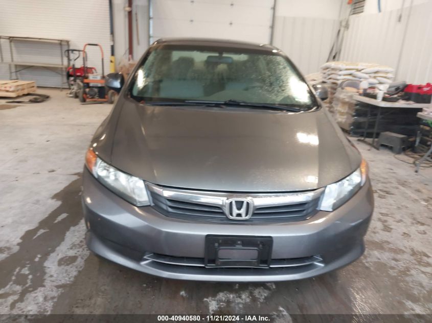 2012 Honda Civic Lx VIN: 19XFB2F5XCE375411 Lot: 40940580