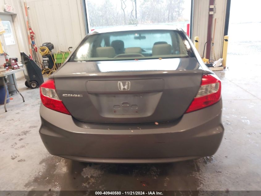 2012 Honda Civic Lx VIN: 19XFB2F5XCE375411 Lot: 40940580