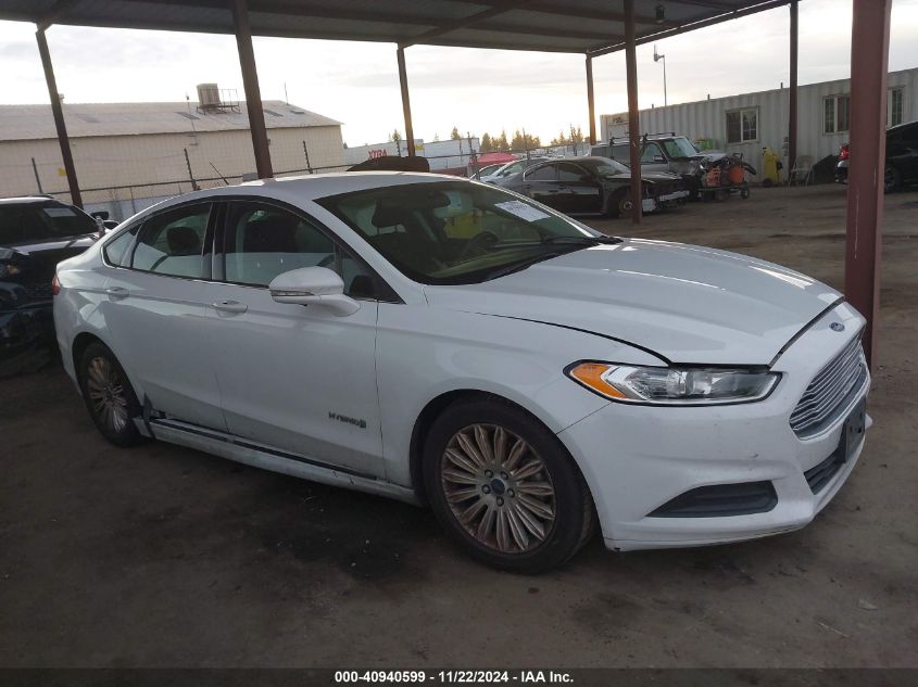 2016 Ford Fusion Hybrid Se VIN: 3FA6P0LU7GR283291 Lot: 40940599