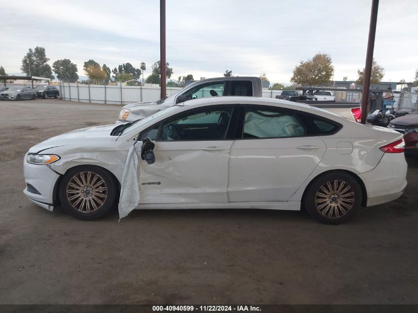 2016 Ford Fusion Hybrid Se VIN: 3FA6P0LU7GR283291 Lot: 40940599