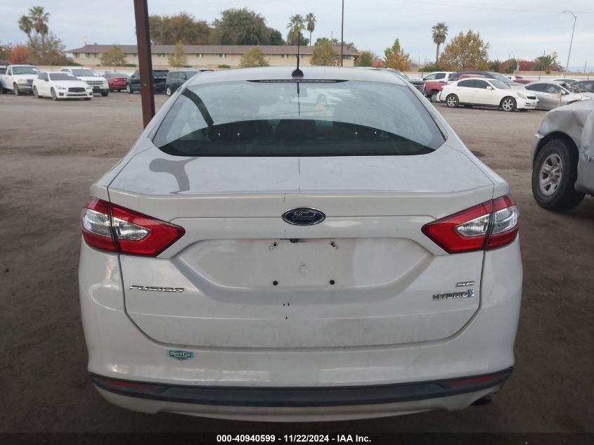 2016 Ford Fusion Hybrid Se VIN: 3FA6P0LU7GR283291 Lot: 40940599