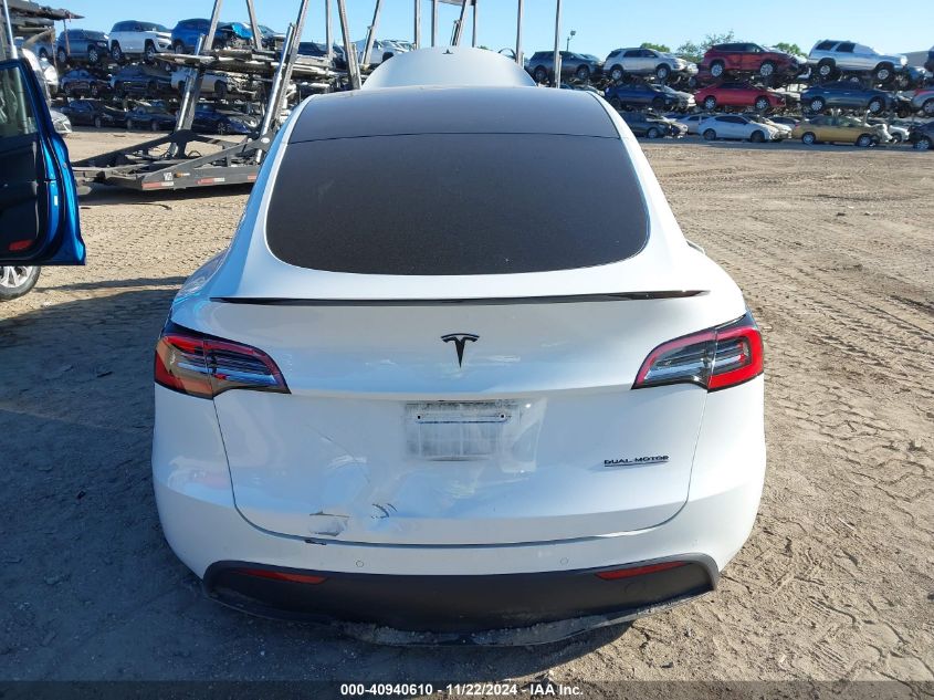 2021 Tesla Model Y Long Range Dual Motor All-Wheel Drive VIN: 5YJYGDEE8MF115429 Lot: 40940610