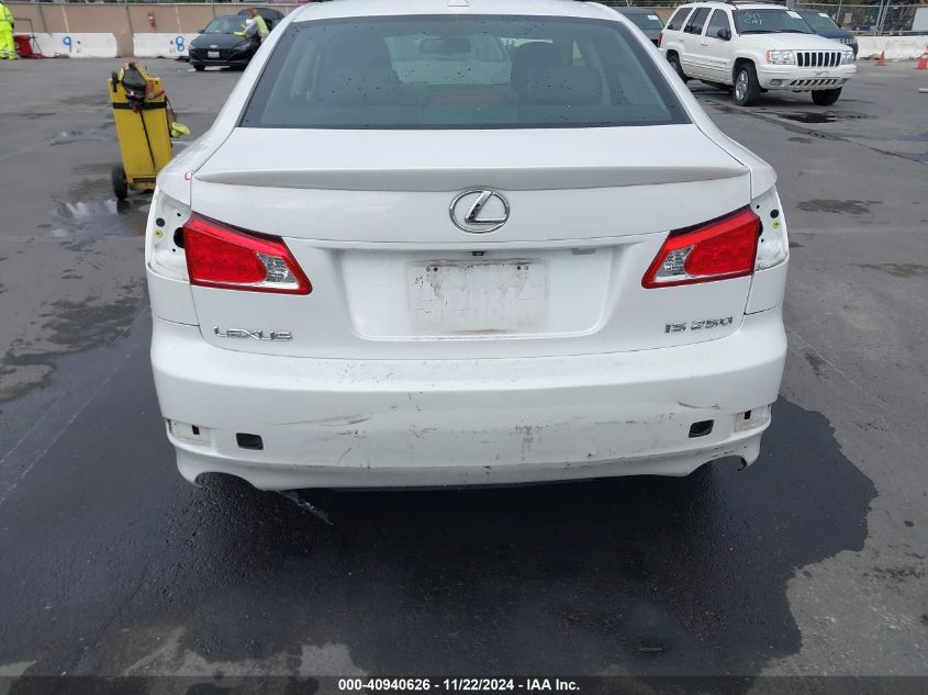 2009 Lexus Is 250 VIN: JTHBK262892094233 Lot: 40940626