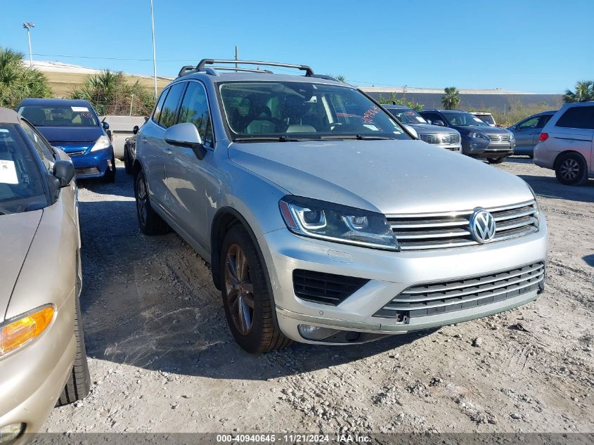 2016 Volkswagen Touareg Vr6 Lux VIN: WVGEF9BPXGD007796 Lot: 40940645