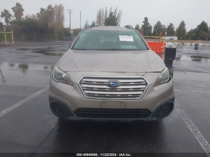 2015 Subaru Outback 2.5I VIN: 4S4BSAACXF3239186 Lot: 40940686