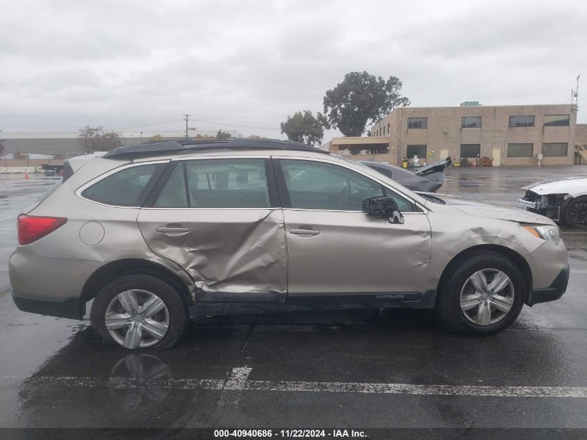 2015 Subaru Outback 2.5I VIN: 4S4BSAACXF3239186 Lot: 40940686