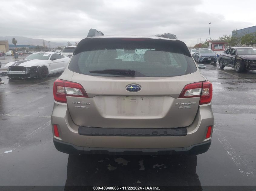 2015 SUBARU OUTBACK 2.5I - 4S4BSAACXF3239186