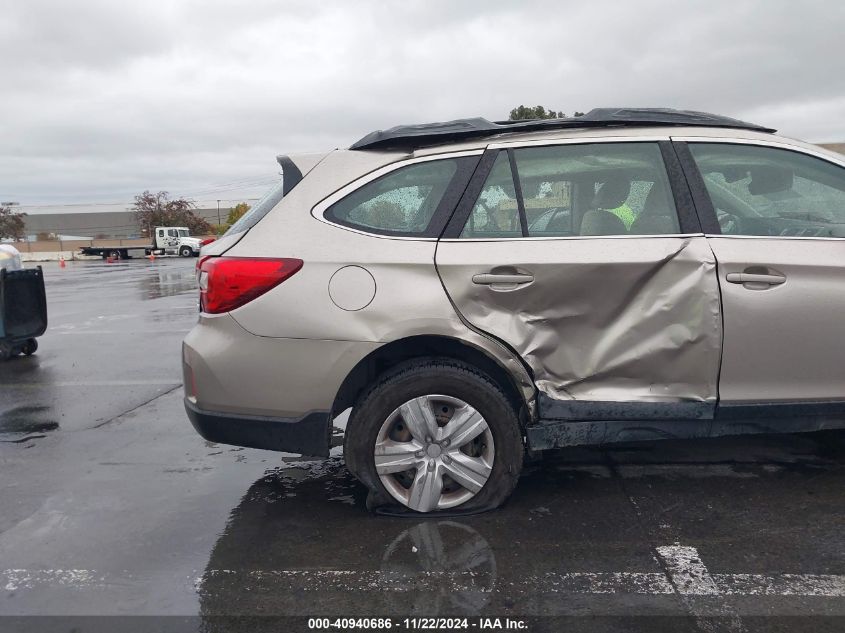 2015 Subaru Outback 2.5I VIN: 4S4BSAACXF3239186 Lot: 40940686