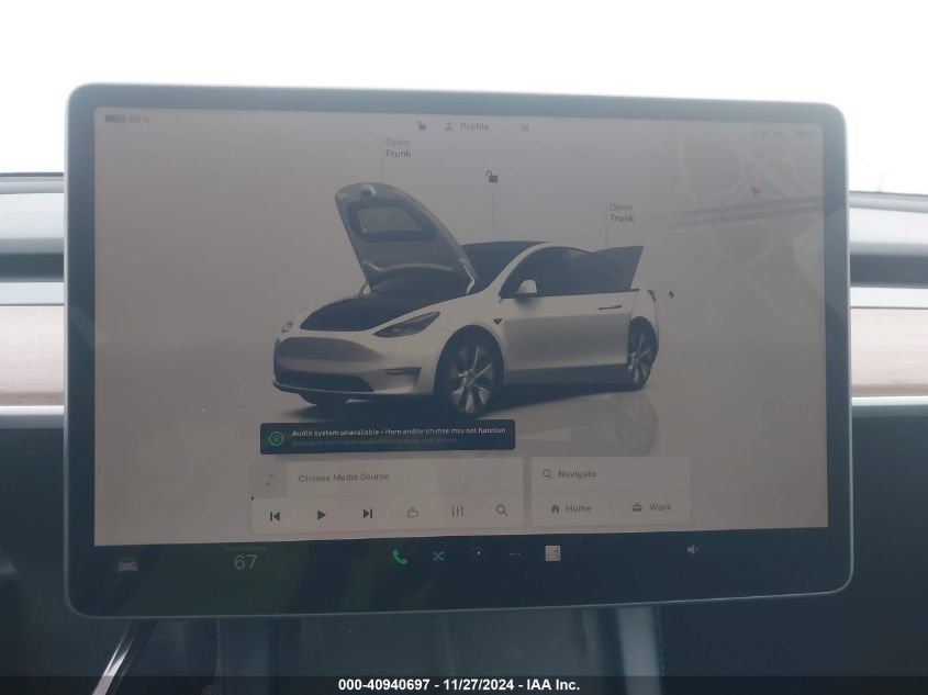 2022 Tesla Model Y Long Range Dual Motor All-Wheel Drive VIN: 7SAYGAEE5NF553411 Lot: 40940697