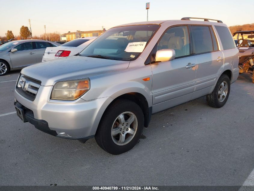 2006 Honda Pilot Ex-L VIN: 5FNYF187X6B028598 Lot: 40940799