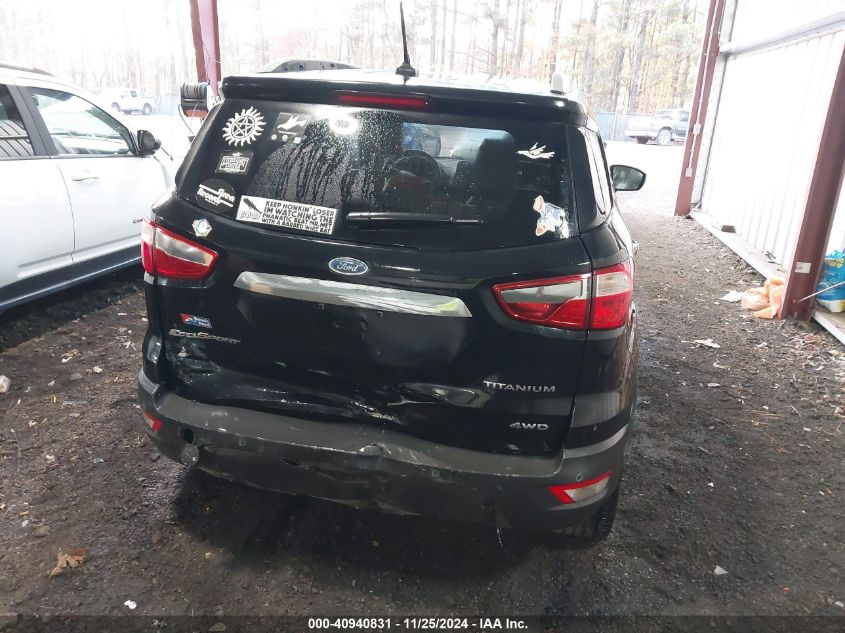 2018 Ford Ecosport Titanium VIN: MAJ6P1WL2JC192430 Lot: 40940831