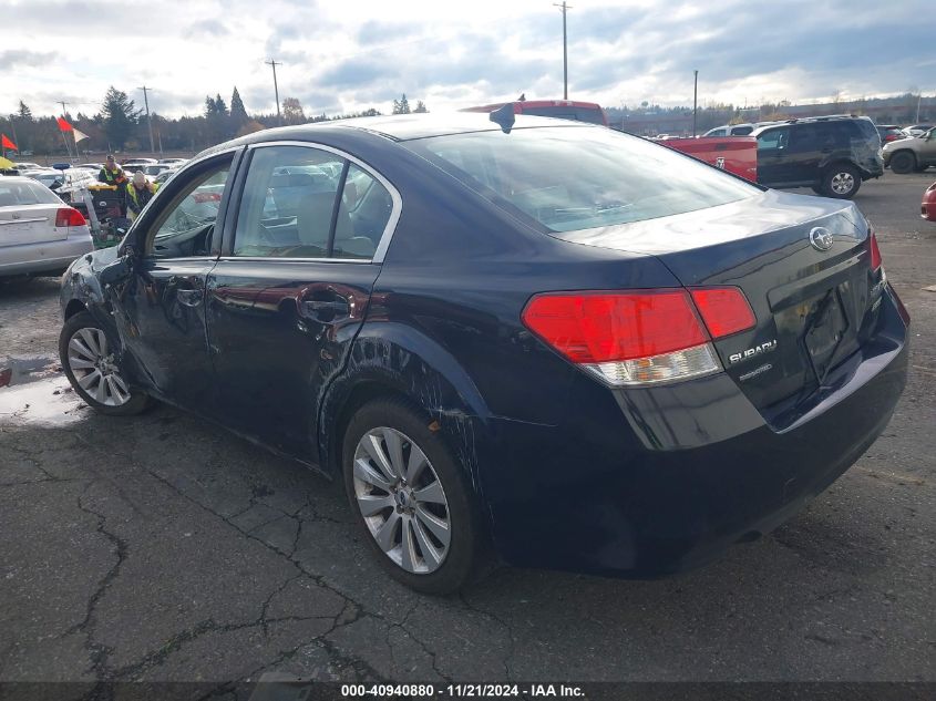 2012 Subaru Legacy 2.5I Limited VIN: 4S3BMBK61C3039497 Lot: 40940880