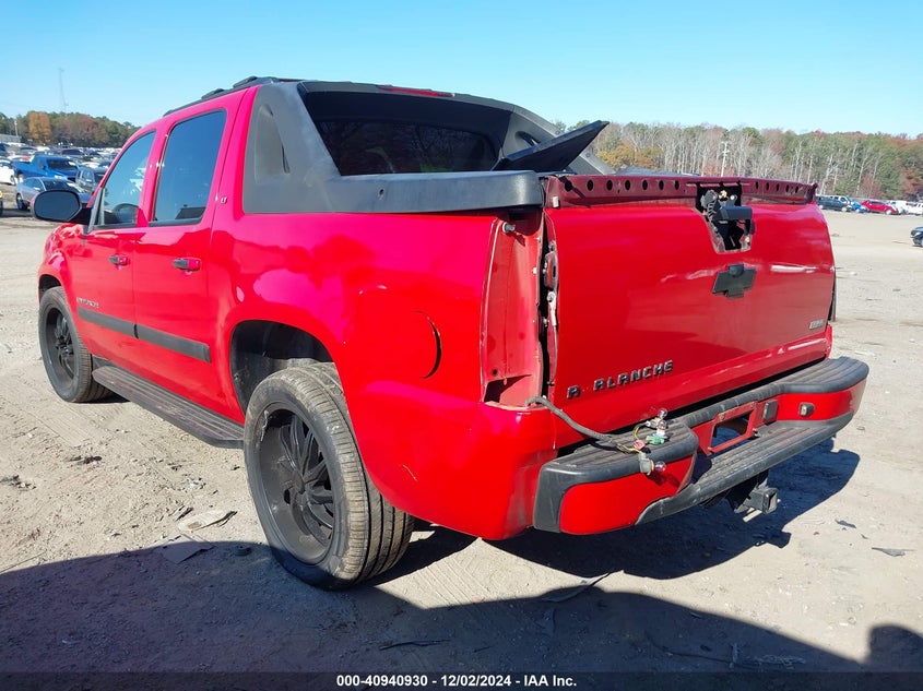2007 CHEVROLET AVALANCHE 1500 VIN: 3GNEC12027G321616