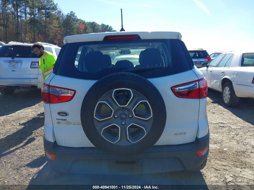 2018 Ford Ecosport S VIN: MAJ6P1SL7JC188475 Lot: 40941001