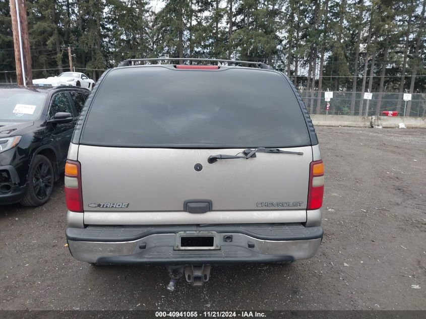 2002 Chevrolet Tahoe C1500 VIN: 1GNEC13Z72R265405 Lot: 40941055