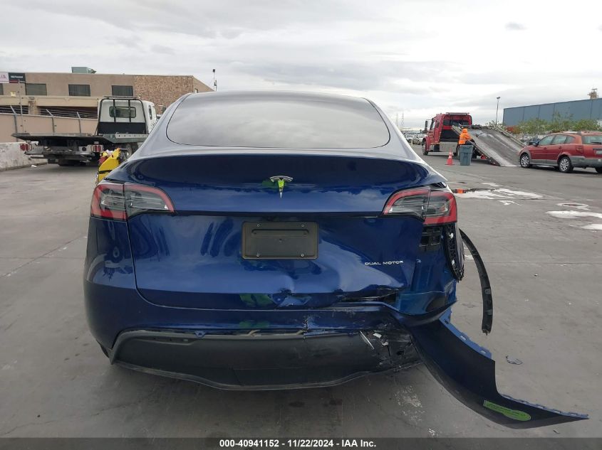 2023 Tesla Model Y Awd/Long Range Dual Motor All-Wheel Drive VIN: 7SAYGDEE5PA122567 Lot: 40941152