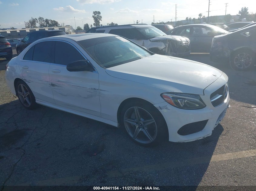 Vin: 55swf4jb3ju247837, lot: 41430928, mercedes-benz c 300 2018 img_1