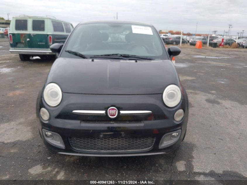 2012 Fiat 500 Sport VIN: 3C3CFFBR6CT100500 Lot: 40941263