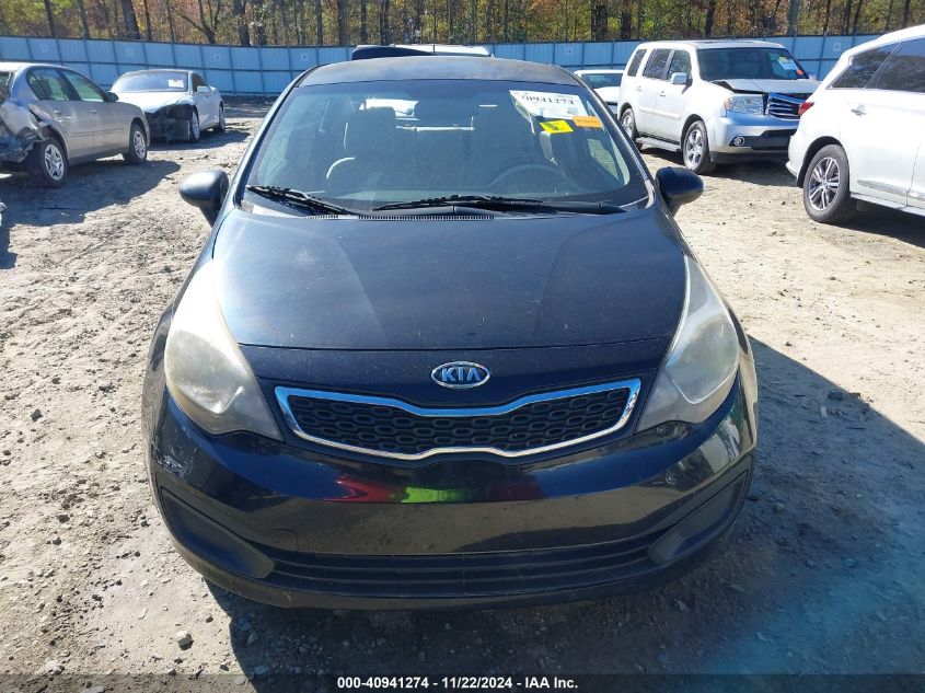 2013 Kia Rio Ex VIN: KNADN4A36D6124244 Lot: 40941274