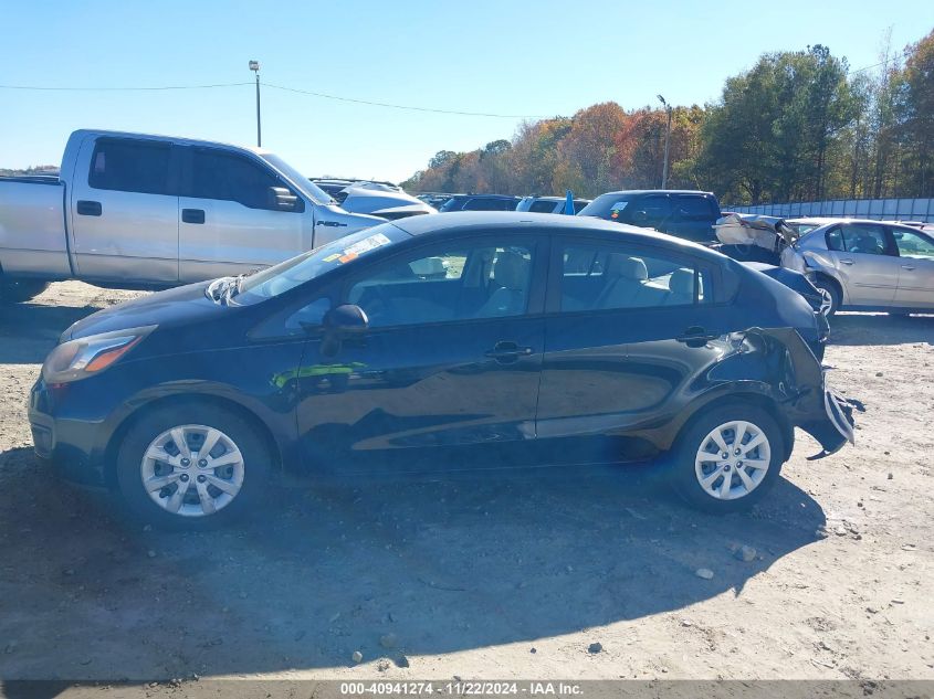 2013 Kia Rio Ex VIN: KNADN4A36D6124244 Lot: 40941274