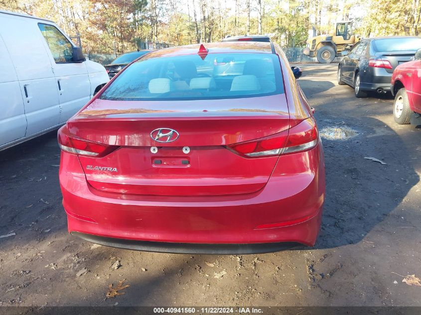 2017 Hyundai Elantra Se VIN: KMHD84LF3HU106024 Lot: 40941560