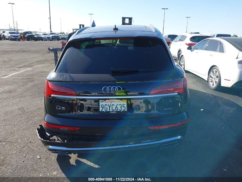 2023 Audi Q5 Premium 45 Tfsi S Line Quattro VIN: WA1GAAFY3P2139000 Lot: 40941588