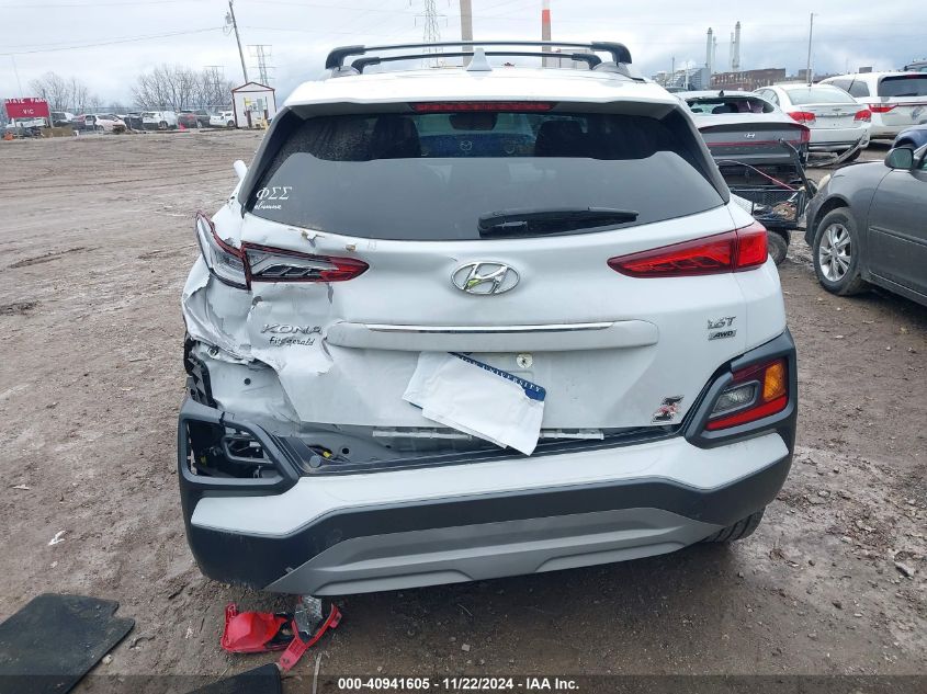 2021 Hyundai Kona Limited VIN: KM8K3CA56MU608725 Lot: 40941605