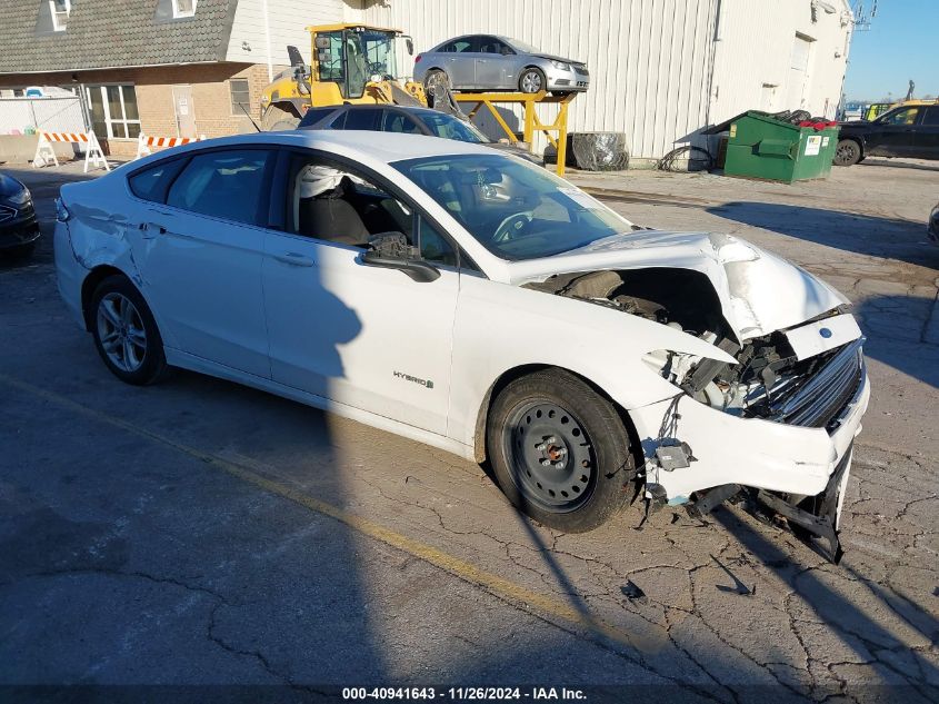 VIN 3FA6P0LU4JR153542 2018 FORD FUSION HYBRID no.1