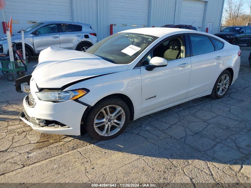 VIN 3FA6P0LU4JR153542 2018 FORD FUSION HYBRID no.2