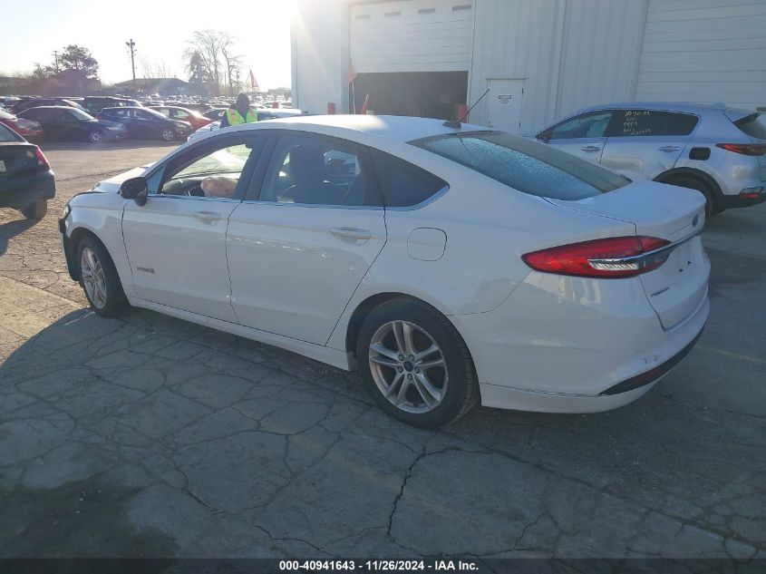 VIN 3FA6P0LU4JR153542 2018 FORD FUSION HYBRID no.3