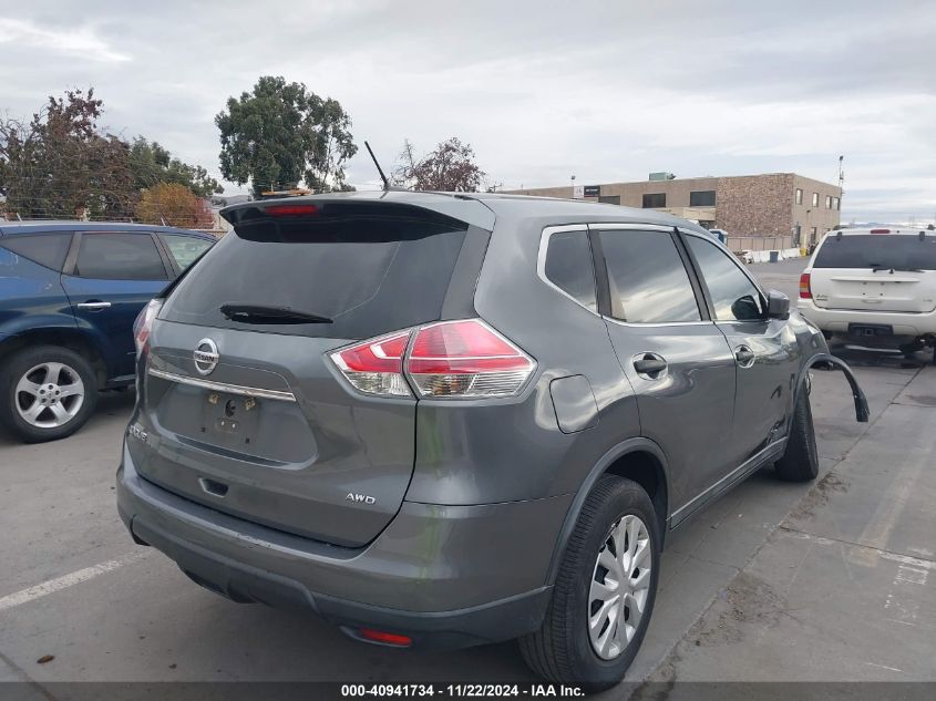 VIN 5N1AT2MV4GC777038 2016 Nissan Rogue, S/Sl/Sv no.4