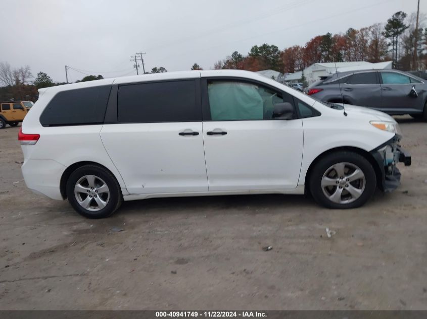 2014 Toyota Sienna L V6 7 Passenger VIN: 5TDZK3DC6ES407221 Lot: 40941749