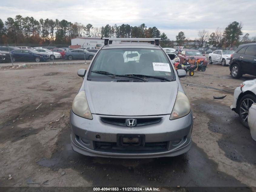 2007 Honda Fit Sport VIN: JHMGD38667S004497 Lot: 40941853