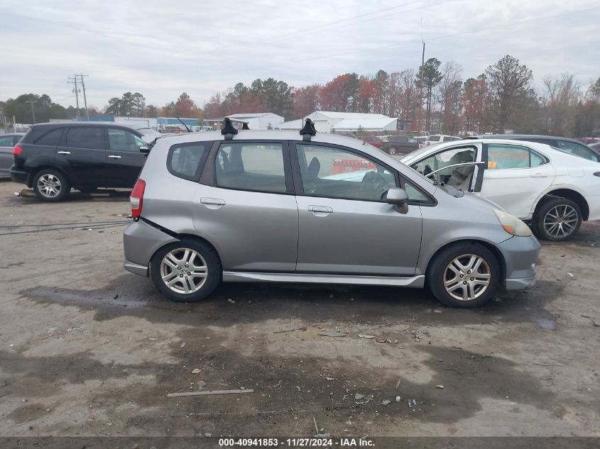 2007 Honda Fit Sport VIN: JHMGD38667S004497 Lot: 40941853