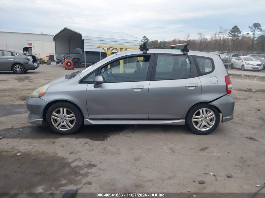 2007 Honda Fit Sport VIN: JHMGD38667S004497 Lot: 40941853