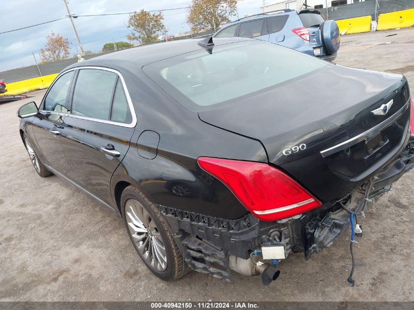 VIN KMHG34JA3JU036789 2018 GENESIS G90 no.3