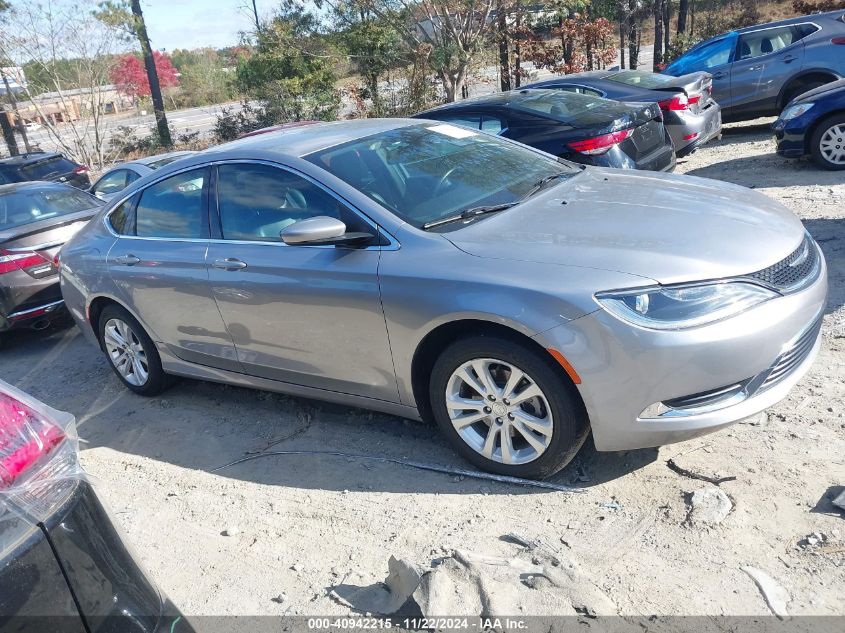 2016 Chrysler 200 Limited Platinum VIN: 1C3CCCABXGN178358 Lot: 40942215